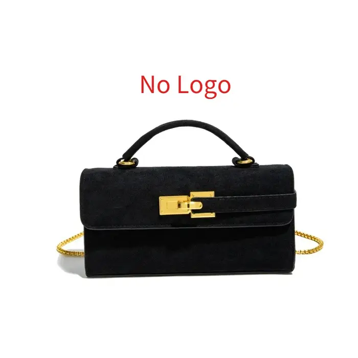 Sac à main à serrure pour femmes, marque de luxe, rétro, sac à bandoulière carré de haute qualité, s