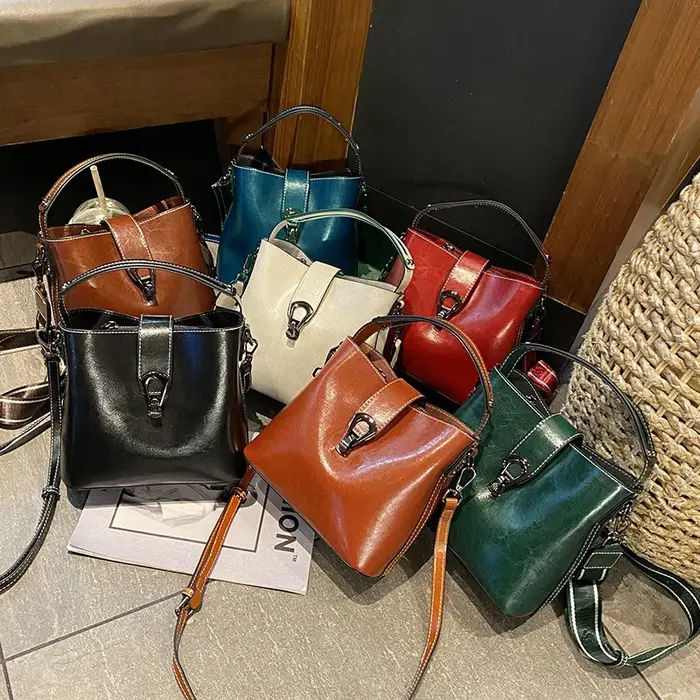 Sac à main polyvalent en cuir de vache véritable pour femmes, sacoche à épaule simple, décontracté,