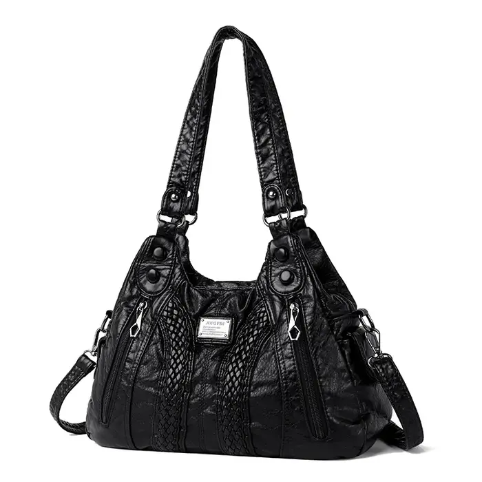 Sac à main en cuir pour femme, sacs initiés, sac à bandoulière en peau de mouton véritable, sac mess