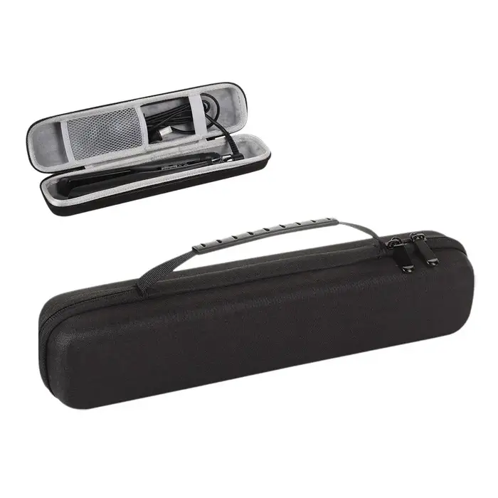 Sac de rangement Portable pour lisseur de cheveux, avec poignée, récipient pour fer à friser, protec