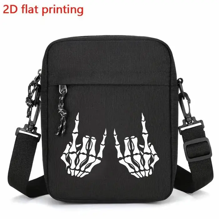 Sac à bandoulière amusant pour hommes, sac à bandoulière avec sangle réglable, sac de jour décontrac