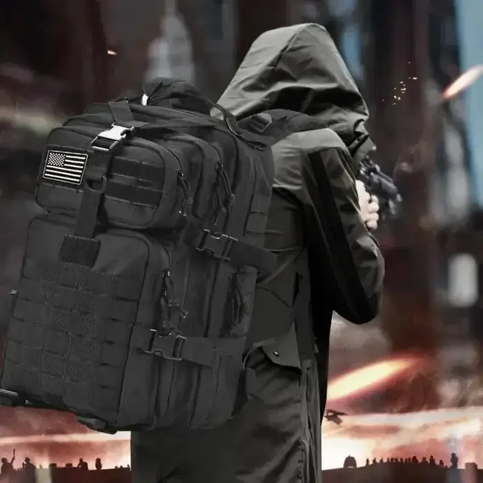 Sac à dos tactique pour hommes 45L grande capacité 3P Softback étanche Bug Out sac Molle sac à dos d'assaut pour randonnée chasse