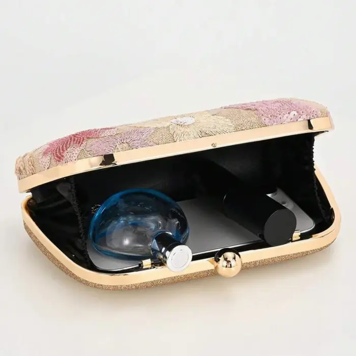Pochette pour femme avec motif floral aléatoire