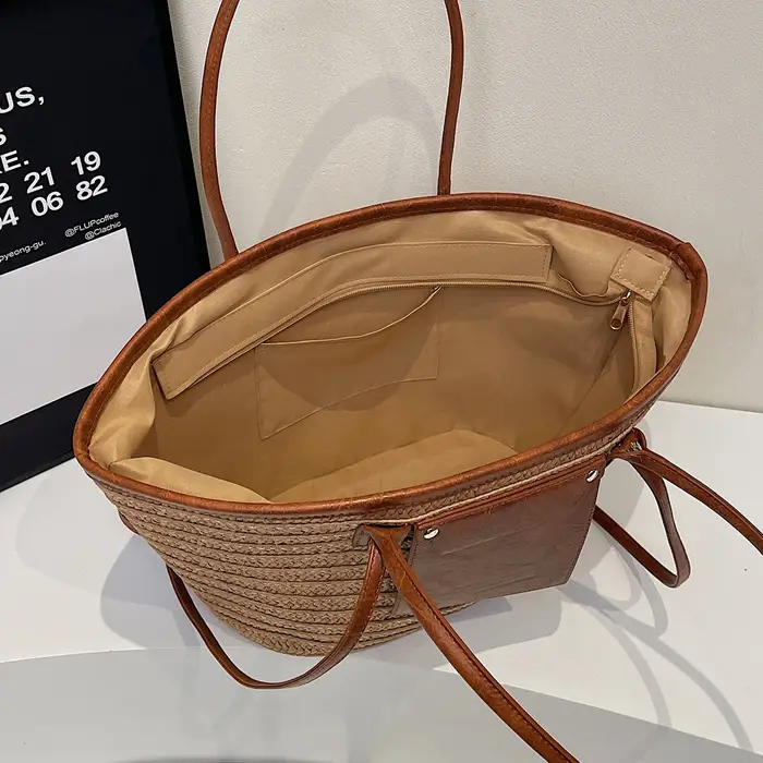 Sac à bandoulière, sac en paille forestière