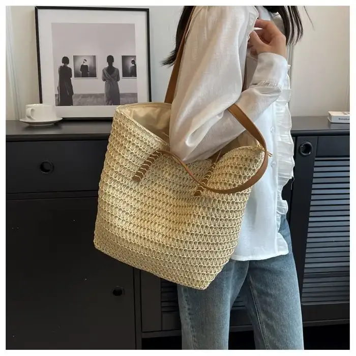 Sac à bandoulière tissé à la main pour femme