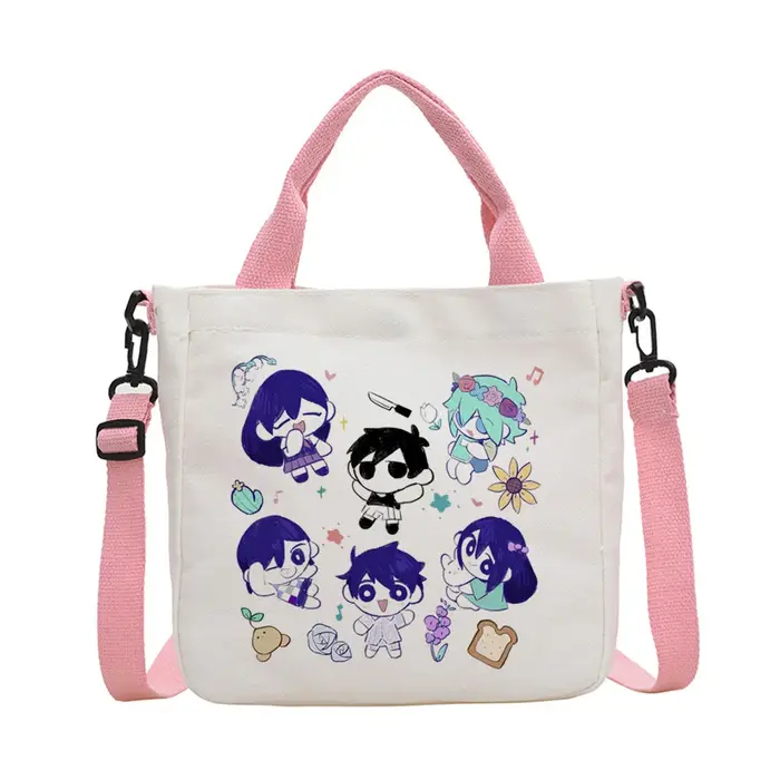 Sac fourre-tout Omori, sac à provisions, sac à bandoulière, sac fourre-tout personnalisable, sac de