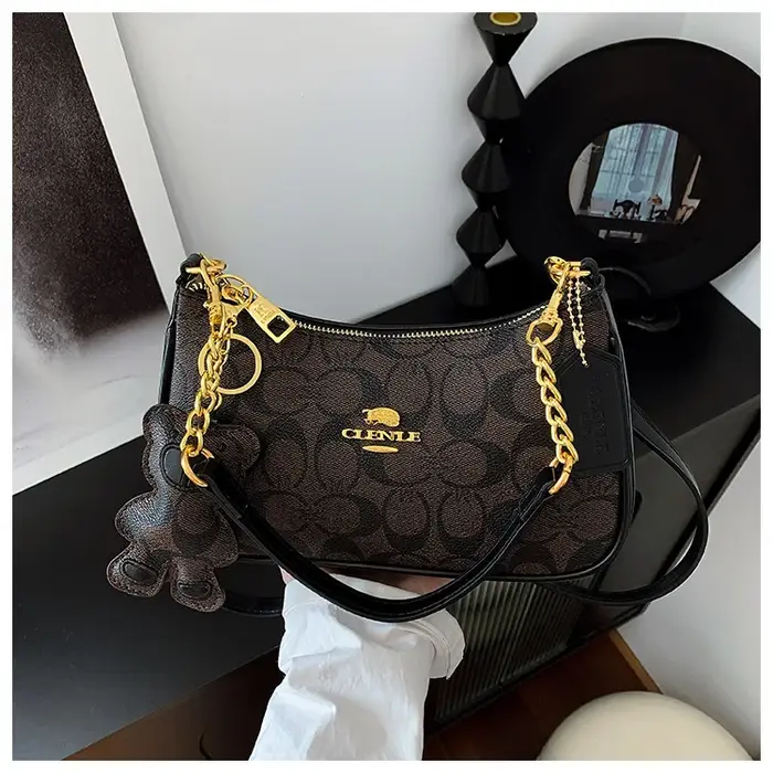 Sac à main de luxe pour femme, en cuir, élégant, petit sac carré, style haut de gamme, tendance, pour un usage quotidien.