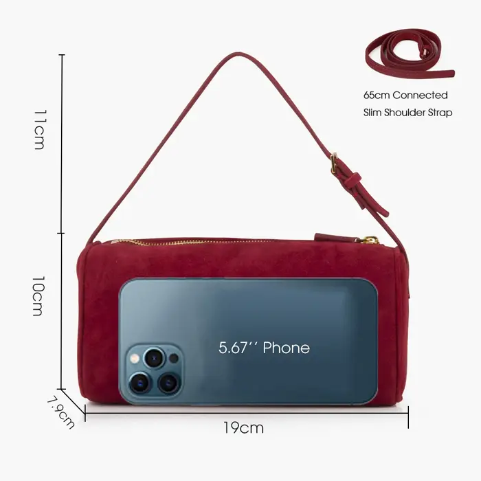 Matna-Petit sac à main en cuir suédé