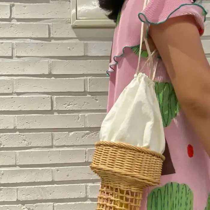 Petit sac à main en forme de crème glacée