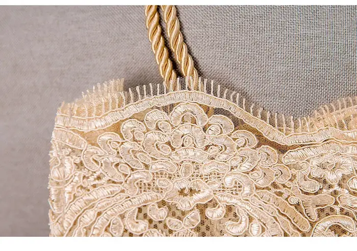 Sac à main en dentelle blanche ivoire pour femmes