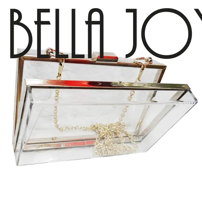 Pochette en Acrylique Transparente pour Femme