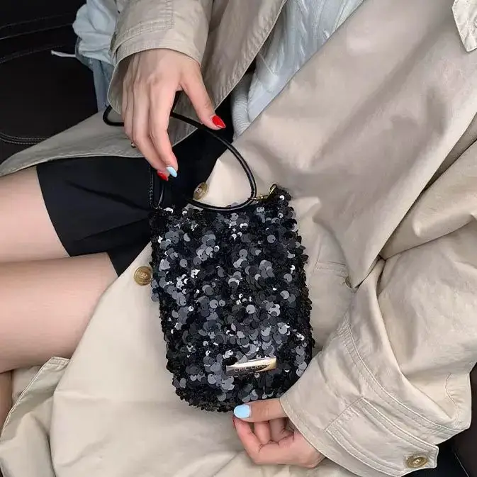 Sacs à main pour femmes à motif de paillettes scintillantes
