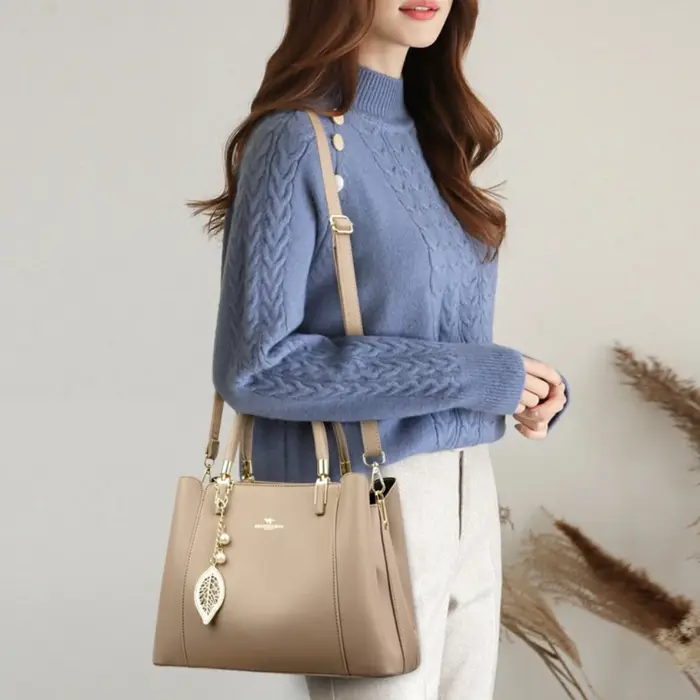 Sac fourre-tout de luxe pour femme, 3 couches, grande capacité, sacs à bandoulière et sacs travers p