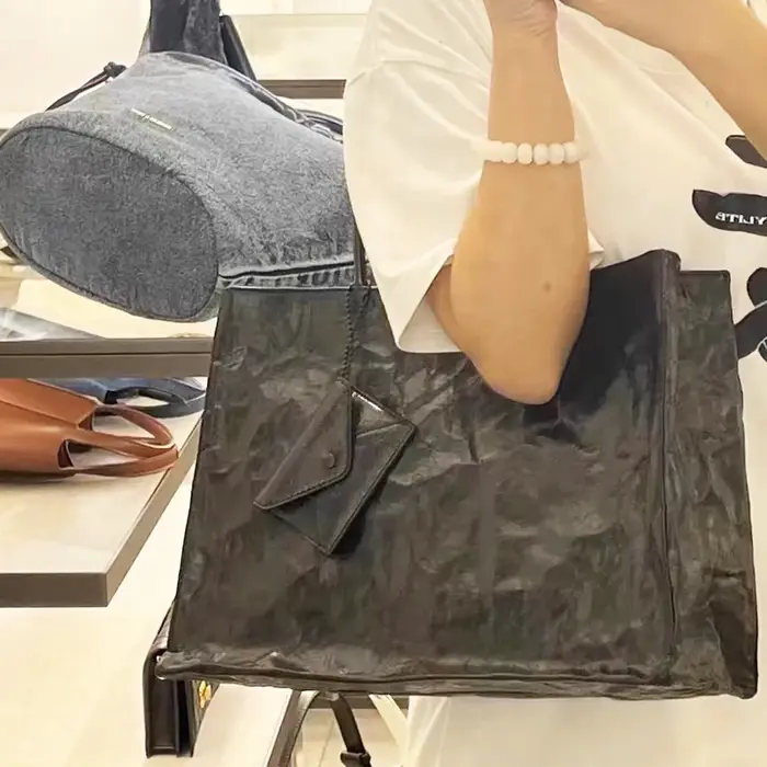 Sacs fourre-tout en papier kraft décontracté coréen pour femmes sacs à main et sacs à main de concep