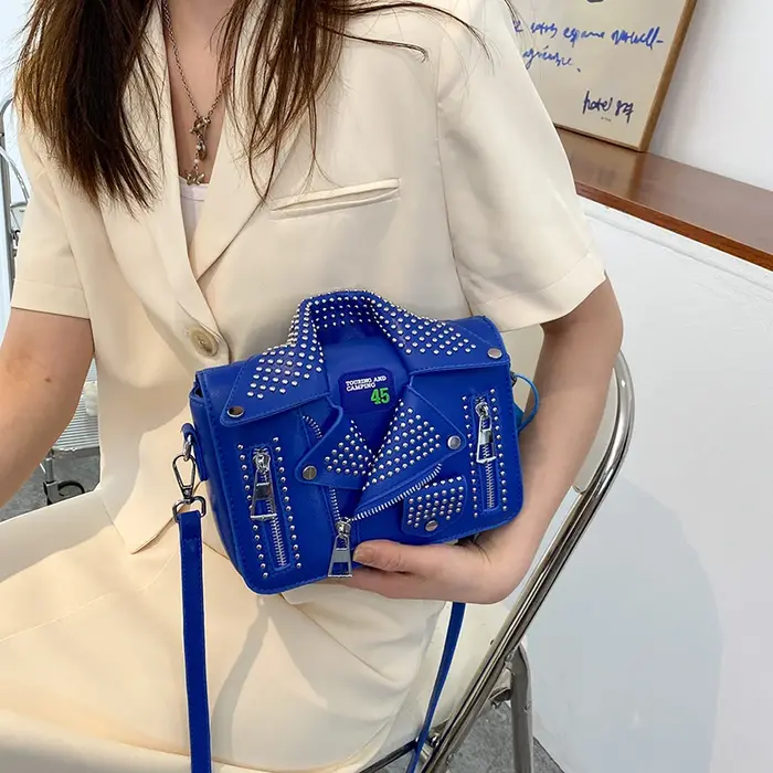 Sac à bandoulière clouté Hip Hop pour femme
