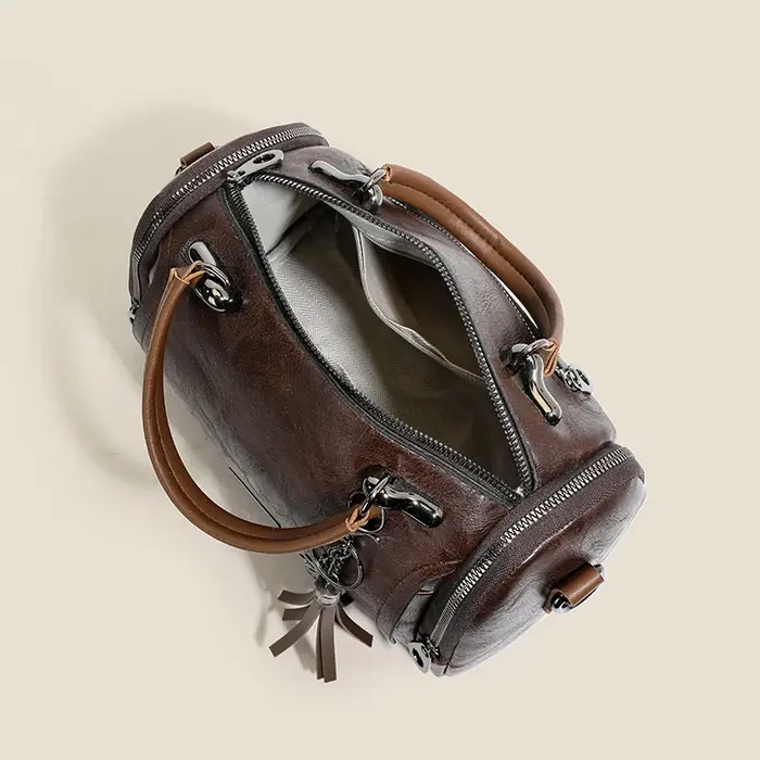 Sac Boston style Maillard pour femme en cuir PU souple