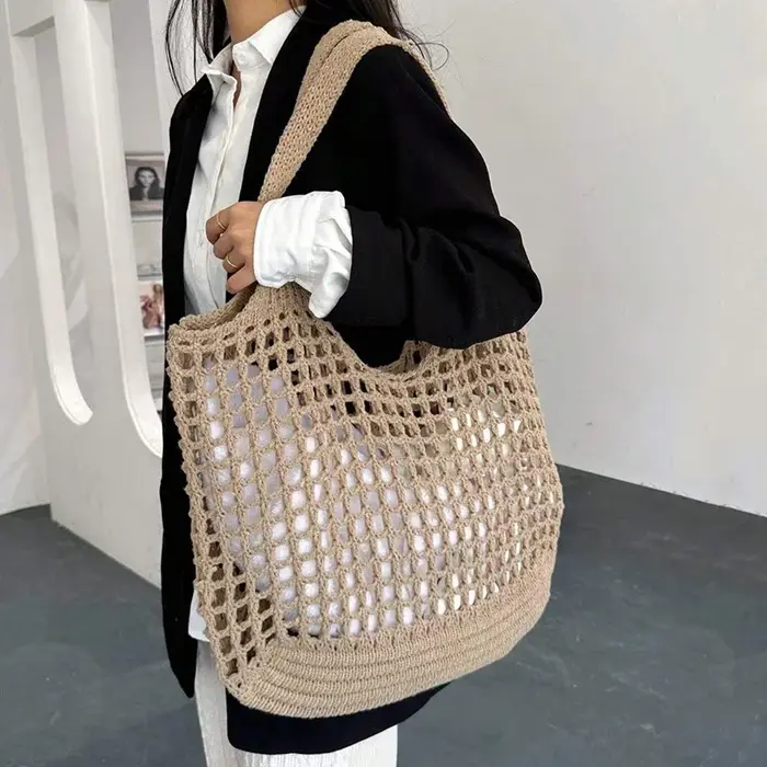Sac à main en raphia pour femmes