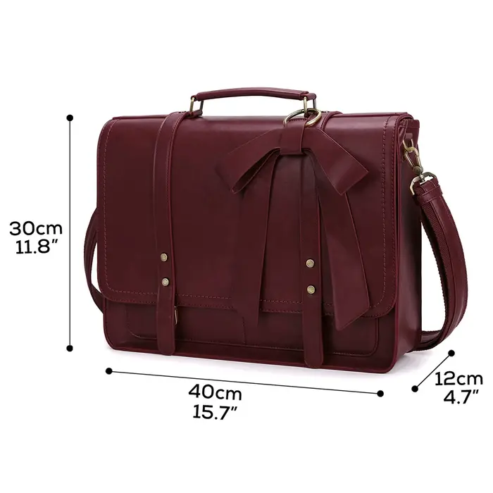 Sac pour ordinateur portable ECOSUSI en cuir PU pour femme