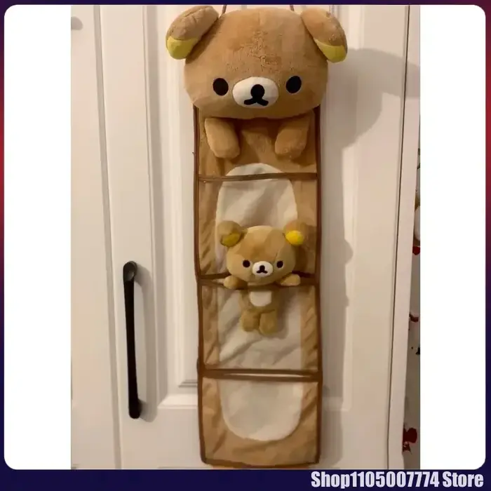 Kawaii Rilakkumas sac de rangement suspendu au mur dessin animé