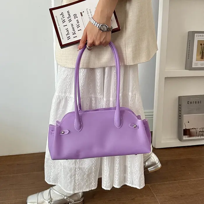 Sac à main violet 2026 – Sac transparent imperméable pour femme