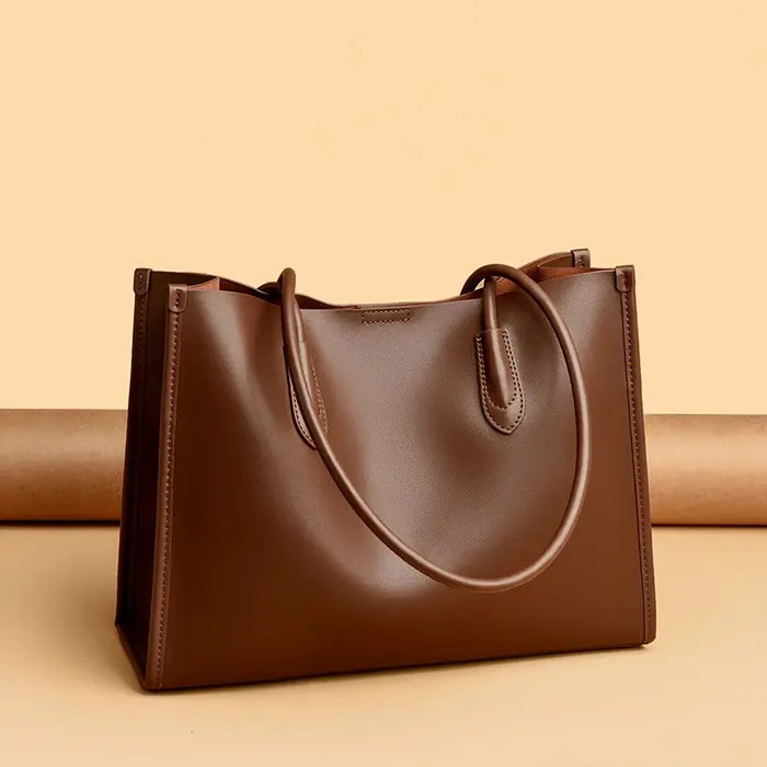 Sac fourre-tout en cuir de grande capacité pour femme