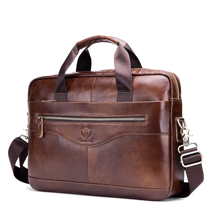 Sac pour ordinateur portable 16 pouces, porte-documents en cuir, sacoche Vintage pour hommes, grand 