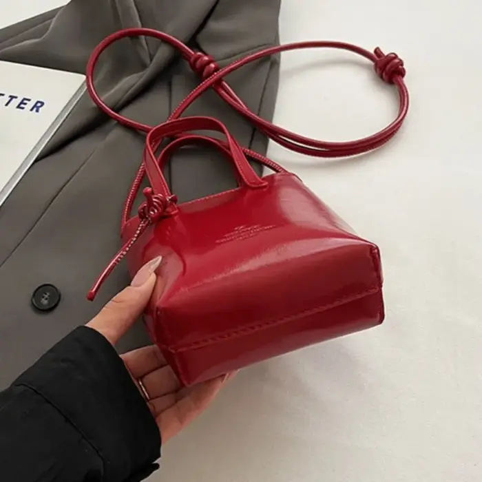 Sac bandoulière mini en cuir PU pour femme