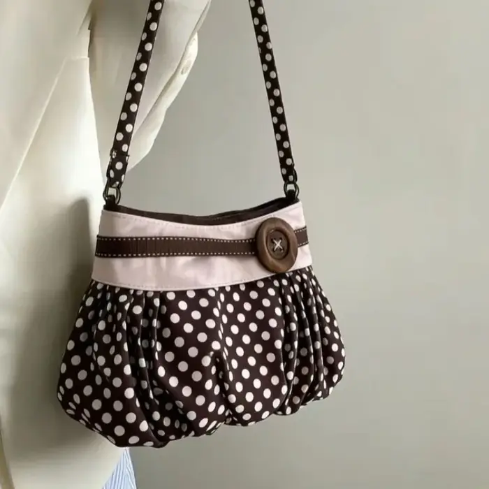 Sacs messagers tendance pour femmes 2026 Nouvelle collection Sac à main vintage à pois