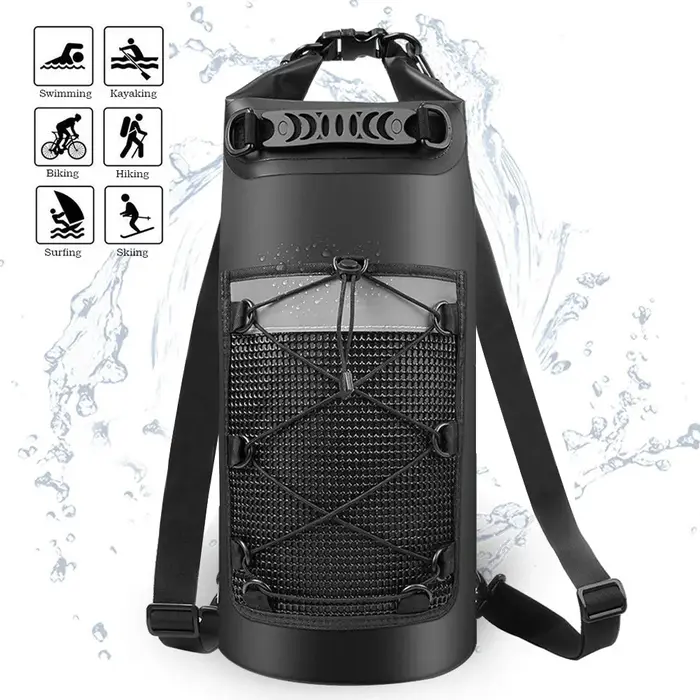 Sac étanche multifonctionnel pour l'extérieur – Bâche en PVC flottante avec détails réfléchissants pour le camping