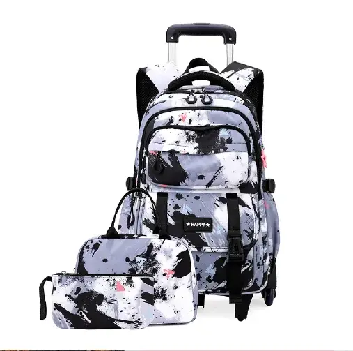 Sac à roulettes d'école pour adolescentes