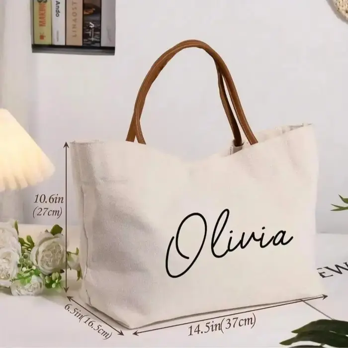 Sacs fourre-tout personnalisés pour la mariée
