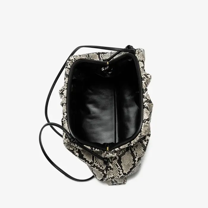 Sacs à main en forme de serpent plissé pour femmes Pochette Sac