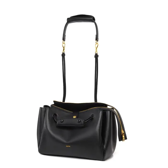 Sac à bandoulière de luxe, sac fourre-tout en cuir souple de grande capacité pour femmes, sac à band