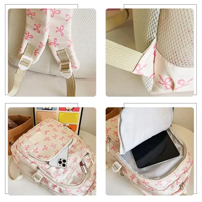 3 ensembles sac à dos de grande capacité sac d'école en Nylon sangle réglable sac d'université sac à dos de voyage sac à dos d'étudiant