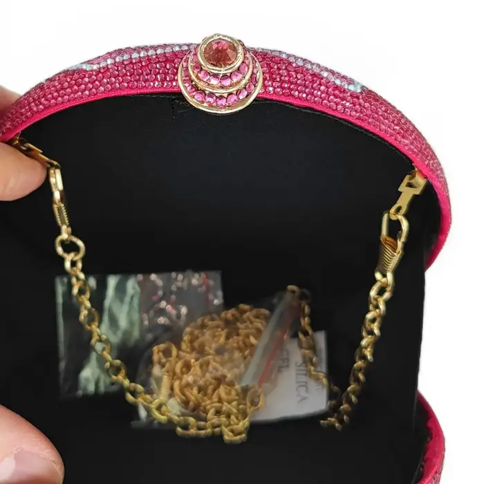 Boutique De FGG Pochette ronde à fleurs pour femme