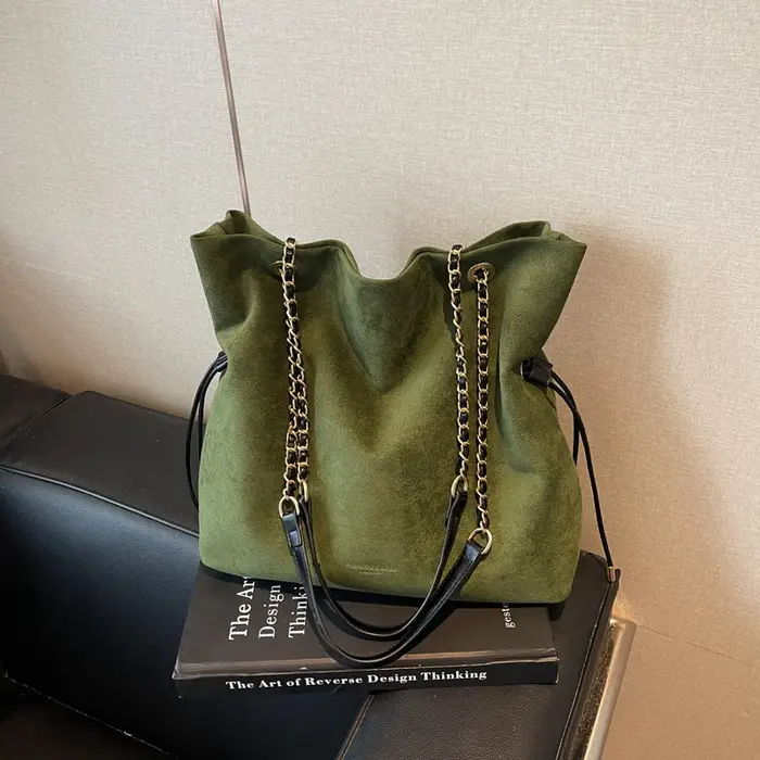 Sac à bandoulière en daim pour femmes