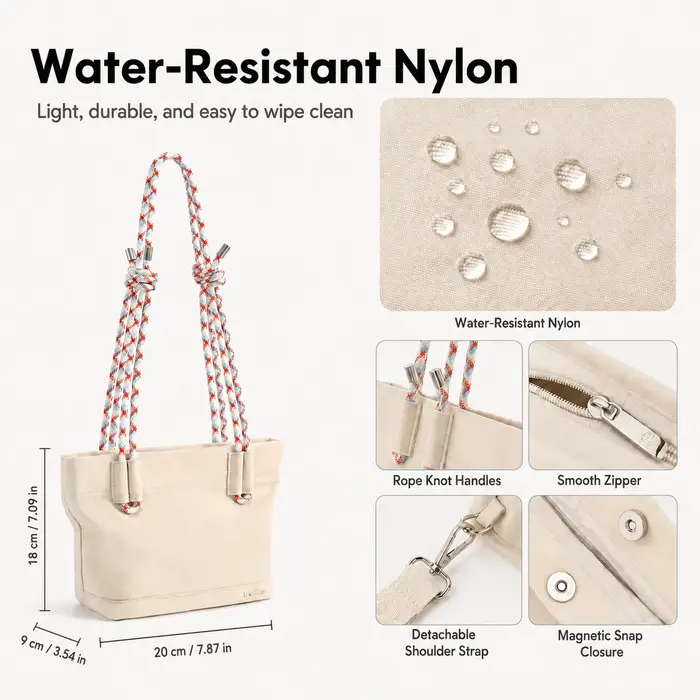 Mini sac fourre-tout pour femme 3L