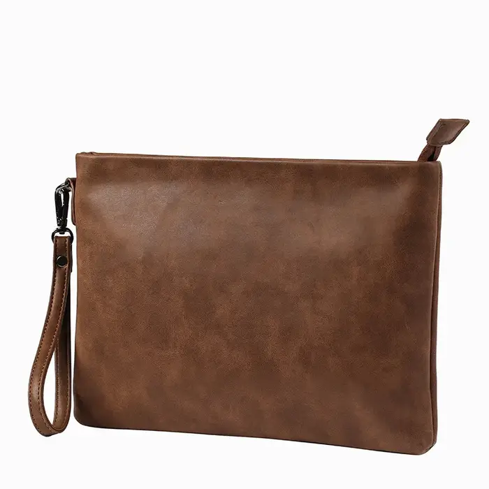 Pochette en cuir de cheval vintage pour hommes
