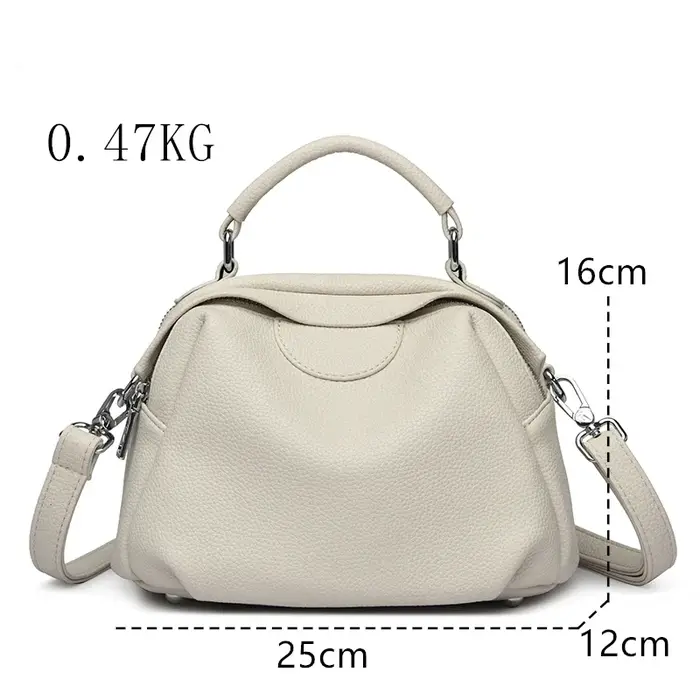 Sac fourre-tout en cuir souple de haute qualité pour femmes