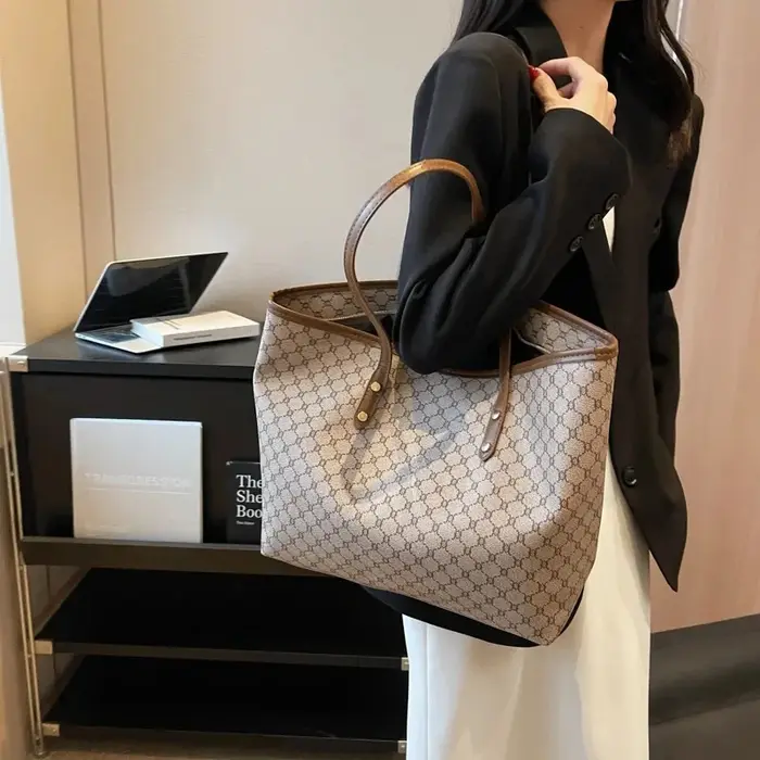 Sac à bandoulière en cuir PU pour femme, sac à main unique, grande capacité, initié, décontracté, à 