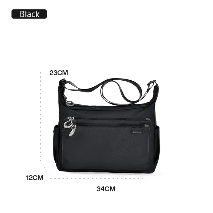 Fouvor sac à bandoulière pour femme en Nylon mode grande capacité sac