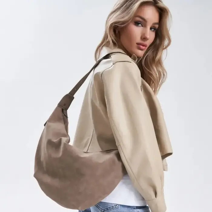 Sac à bandoulière décontracté en PU pour femme