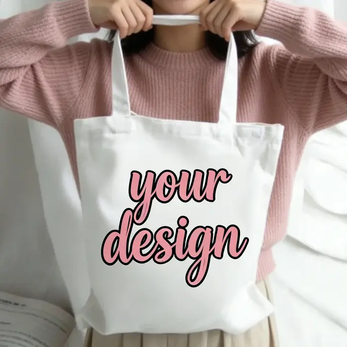 Sac fourre-tout en toile personnalisé avec motif unique, pliable, imprimé artistique, durable, vente