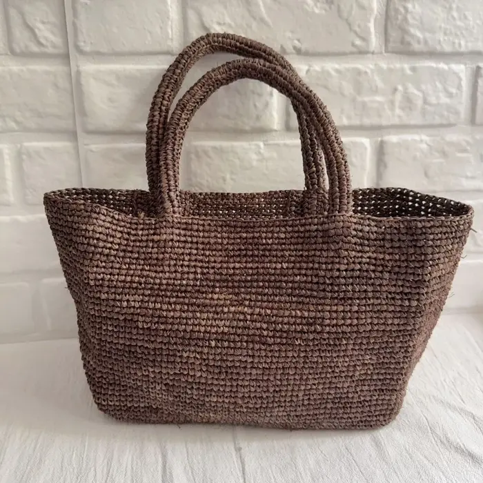 Sacs en raphia faits main pour femmes, sac à bandoulière, sac de plage tissé d'été, NOUVEAU sac à ma