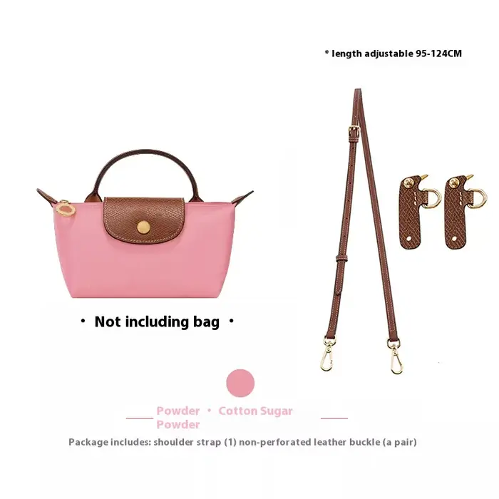 Sac à bandoulière en cuir, nouvelle couleur, sangle d'épaule adaptée au remplacement de sac Longcham