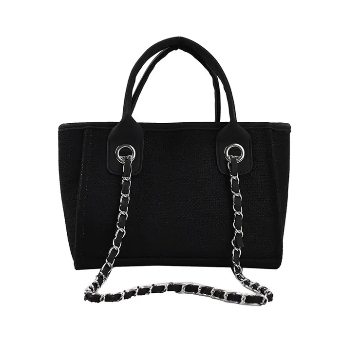 Personnaliser monogramme sac fourre-tout grande maman Mini toile sac à main sacs de voyage personnalisé chaîne sac