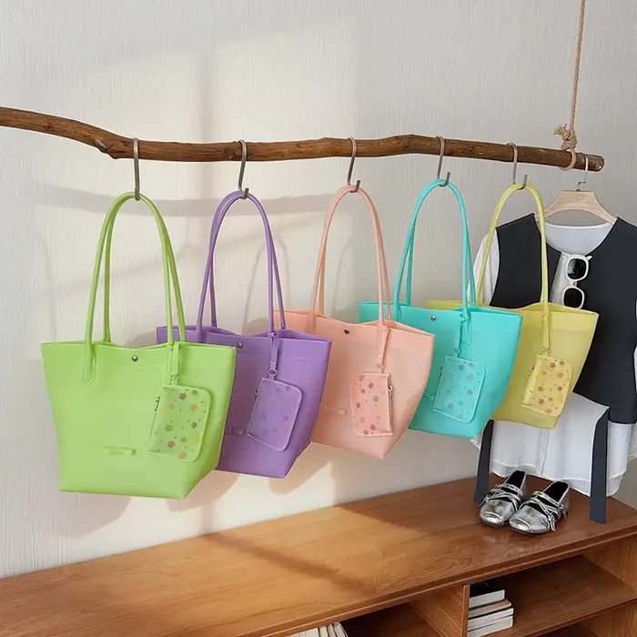 Sac fourre-tout transparent en PVC imperméable grande capacité 2026 KiiiKiii