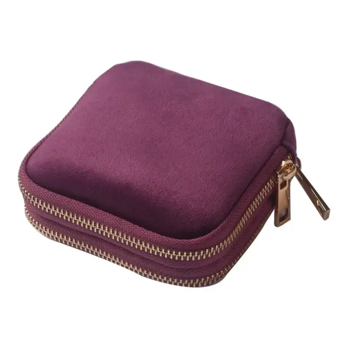 Pochette à bijoux double couche pour voyage
