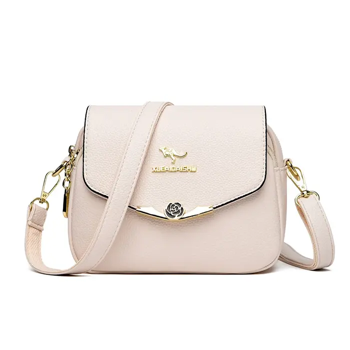 Sacs à Main Élégants en Cuir Souple pour Femme, Sacoches à Bandoulière de Styliste à la Mode
