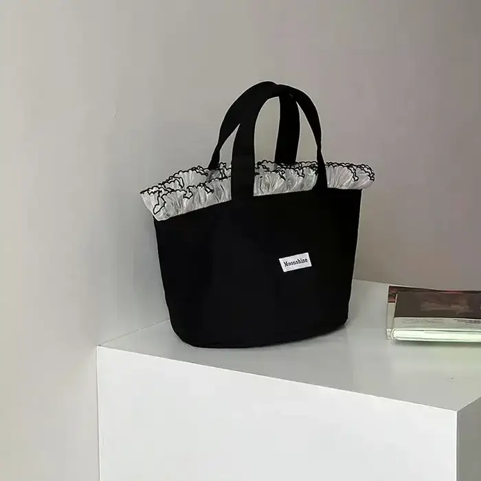 Sac fourre-tout en toile de dentelle Ins coréen